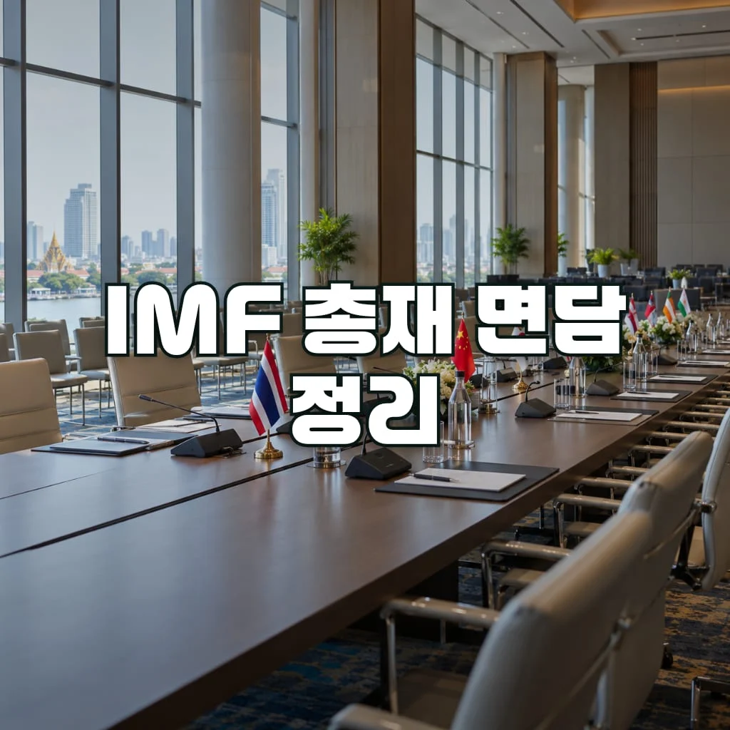 IMF 총재 면담 정리