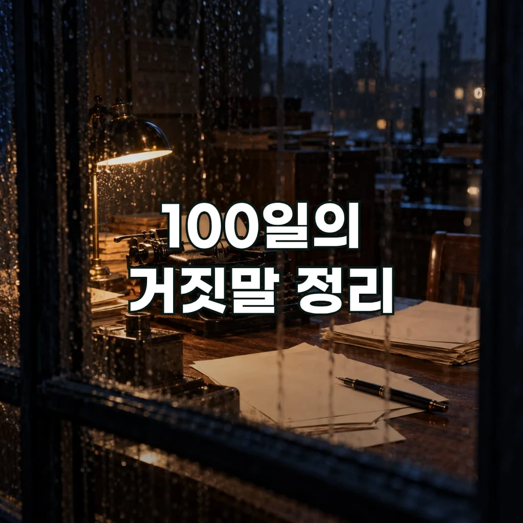 100일의 거짓말 정리