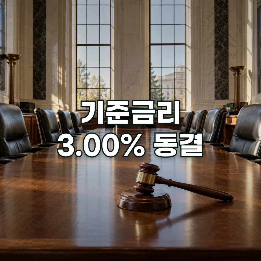 기준금리 3.00% 동결