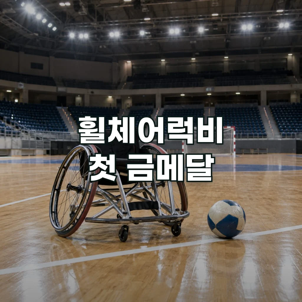 휠체어럭비 첫 금메달