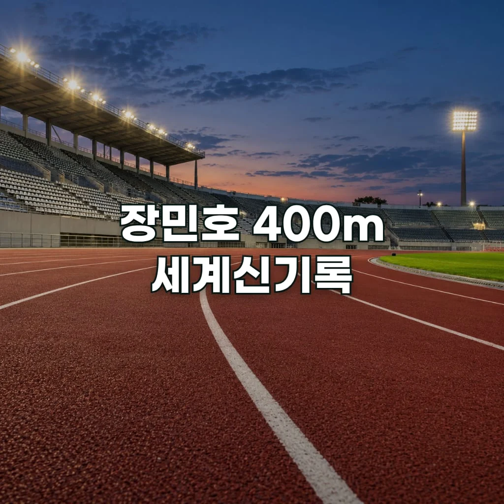 장민호 400m 세계신기록