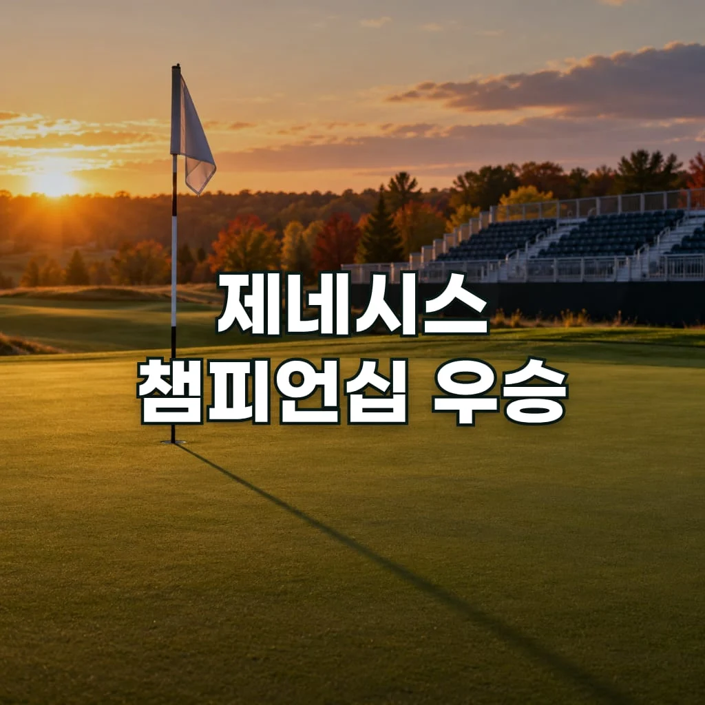 제네시스 챔피언십 우승