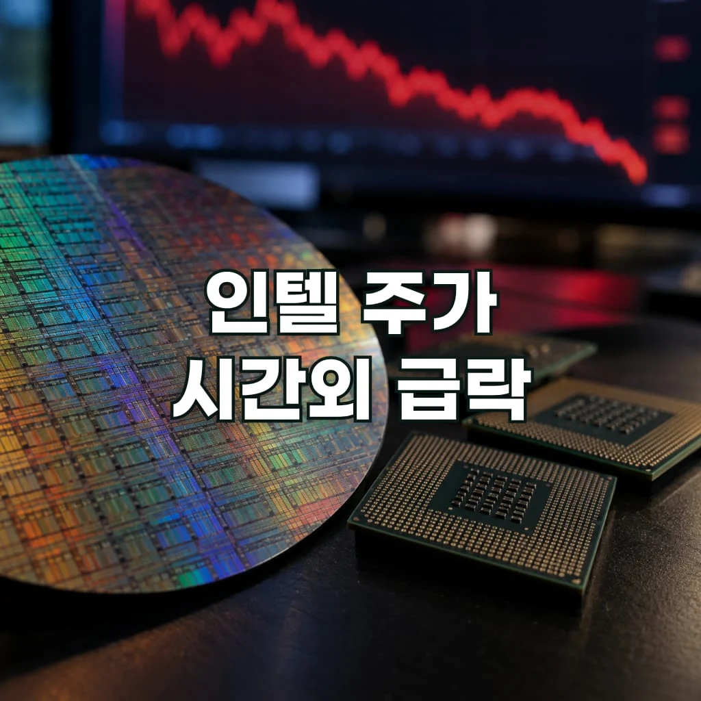 인텔 주가 시간외 급락